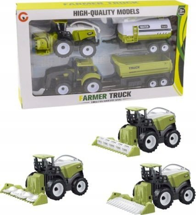 Set lodrash ferme MZ-IMPORT 9972-30B, kombajnë edhe traktor me rimorkio, shumëngjyrësh