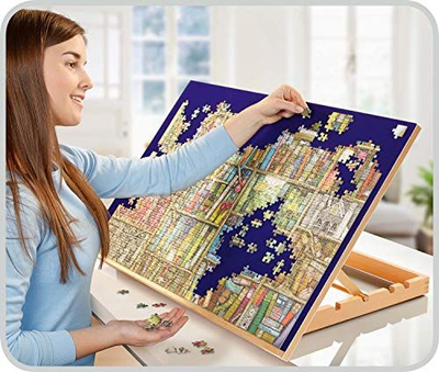 Mbajtëse puzzle Ravensburger Easel, për 1000 copa, me kënd që e rregullon vetë, dru fagu