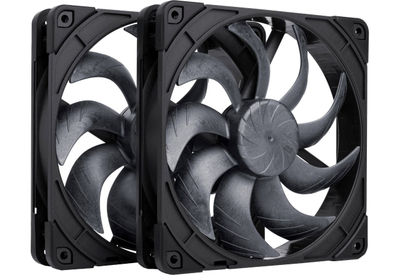 Ventilator PC Noctua NF-A14x25 G2 PWM Sx2-PP chromax.black, set 2x 140mm, PWM, i zi