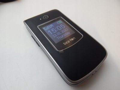 Telefoni për të moshuar Beafon SL605, 2.4", IP54, zi me argjend