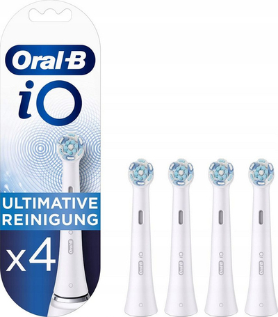 Set i kokave të furçës së dhëmbëve Oral-BiO, 4 copë, të bardha
