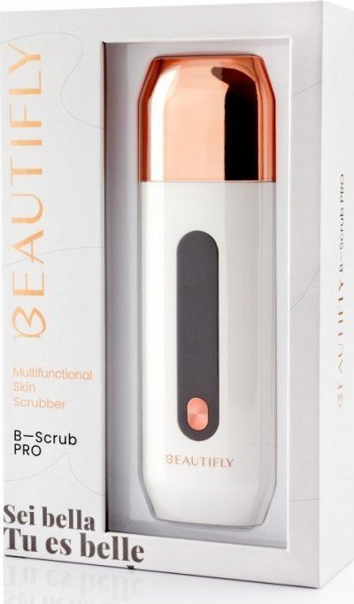 Spatulë me ultratinguj Beautifly B‑Scrub Pro, për shumë punë, me karikim pa tela, e bardhë