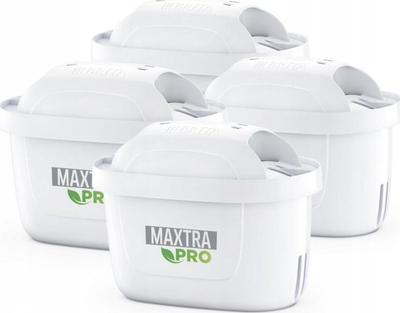 Filtër uji Brita Maxtra Pro All-in-1, 150L për filtër, set me 4 copa, i bardhë