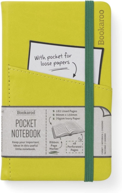 Bookaroo Pocket Notebook (a6) Journal Chartreuse