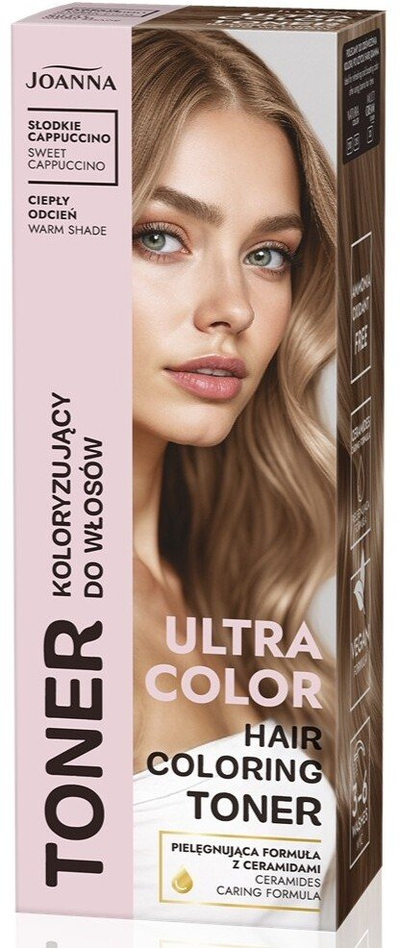 Toneri për flokë Joanna Ultra Color Sweet Cappuccino, 100g, pa amoniak, nuancë kapuçino