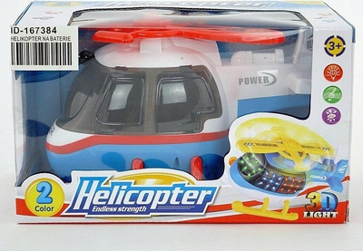 Helikopter lodër Adar Battery Powered, me dritë, me zë, shumëngjyrësh