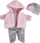 Rroba për kukull Smily Play, 32cm, rozë gri