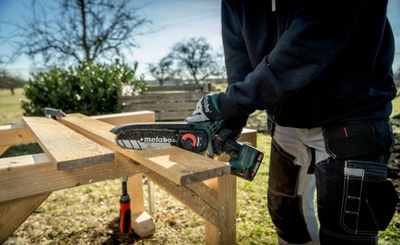 Sharrë zinxhiri me bateri Metabo MS 18 LTX 15, 15 cm, 18V, jeshile