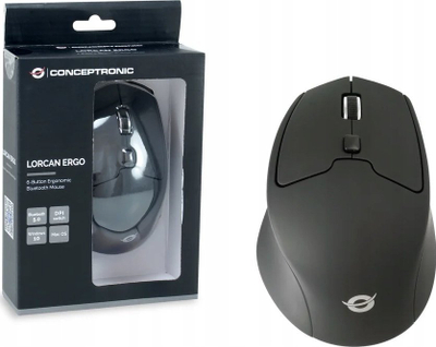 Maus ergonomik Conceptronic LORCAN02B, Bluetooth, optik, i zi