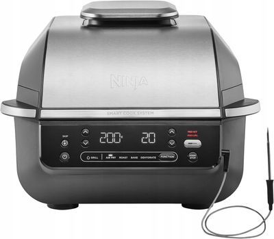 Grill dhe fritezë me ajër Ninja Foodi EG351EU, 5.7L, 5 në 1, gri