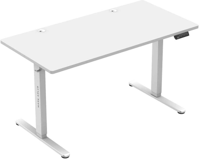Tryezë zyre elektrike Mark Adler Leader 7.4, lartësi që e çon e e ul, 140 x 70 cm, e bardhë