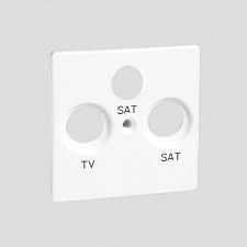 Kapak prize antene Kontakt Simon 82 82038-30, RTV SAT SAT, plastikë pa halogjen, IP20, i bardhë
