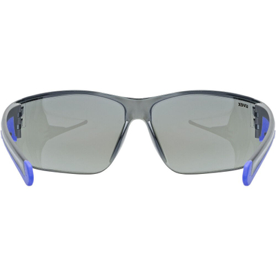 Syze sportive Uvex Equate, lente mirror Litemirror, 100% UV, të zeza blu