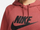 Bluzë me kapuç Nike Sportswear Essential Fleece për goca, me logo të madhe, e kuqe