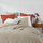 Çarçaf fitted LINETTE, 160 x 200 cm, pambuk, i bardhë