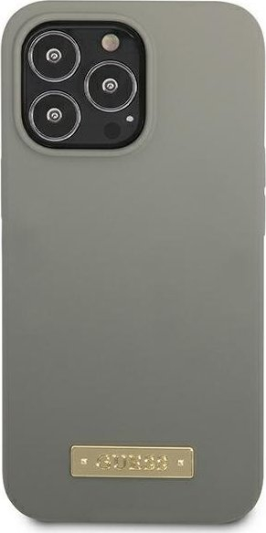 Mbulesë telefoni Guess GUHMP13LSPLG për iPhone 13 Pro 13 6.1", silikon, MagSafe, gri