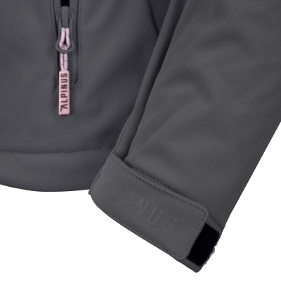Xhaketë softshell për femra Alpinus Transitional, rezistente ndaj erës, me kapuç, ngjyrë grafit