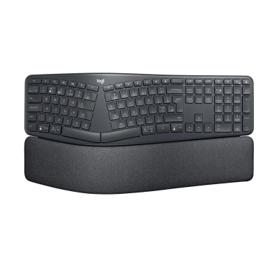 Tastierë Logitech Ergo K860, ergonomike, pa tela, e zezë