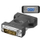Adapter AV MicroConnect DVI I në VGA, i zi