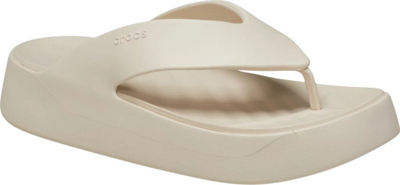 Sanda plazhi Crocs Getaway Platform Flip Flop W 209410-6UR, platformë, e bezhë