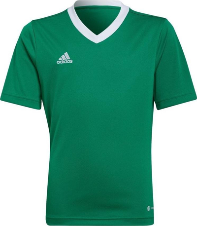 Fanellë futbolli adidas Entrada 22 Jersey Jr HI2126, poliester i ricikluar, teknologji Aeroready, e bardhë