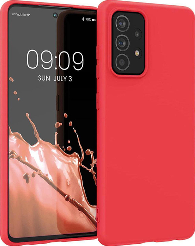 Mbrojtëse telefoni Hurtel Silicone Case Samsung Galaxy A03s, silikon fleksibël, e kuqe
