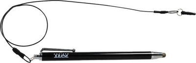 Stilus universal Port Connect Stylus, me majë metal, i zi