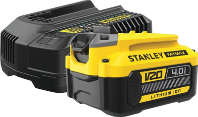 Set karikues me bateri Stanley SFMCB14M1, 18V, 4.0Ah, i verdhë