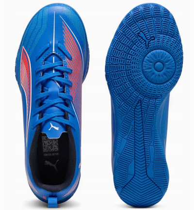 Këpucë futbolli salle Puma Ultra 6 Play IT Jr 108538 01, për kalamaj, blu