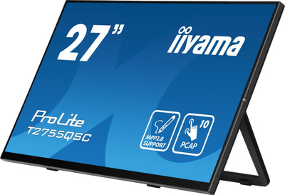Monitor iiyama ProLite T2755QSC, 27", WQHD, me prekje, i zi