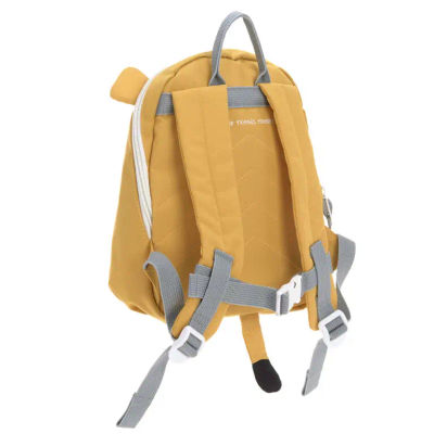 Çantë shpine për fëmijë Lässig Tiny Backpack About Friends Lion, 2L, me rripa të rregullueshëm, e verdhë