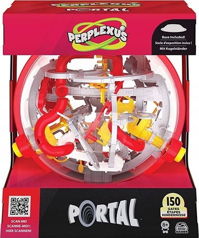 Top puzzle 3D Spin Master Games Perplexus Portal, 150 pengesa, për fëmijë 8+