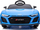 Makina elektrike për fëmijë Audi R8 Spyder, 12V, USB MP3, blu