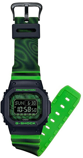 Orë dore për meshkuj Casio G-Shock DW-D5600TD-3ER, e gjelbër