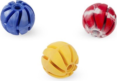 Top lodër për qen Sum Plast Spiral Ball 4 cm, gome termoplastike, shumëngjyrësh