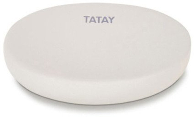 Mbajtëse sapuni Soft Soap Dish, qeramike, rrumbull, e bardhë