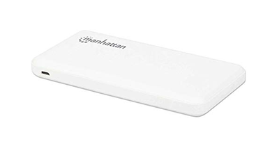 Power bank Manhattan 10.000 mAh, e bardhë