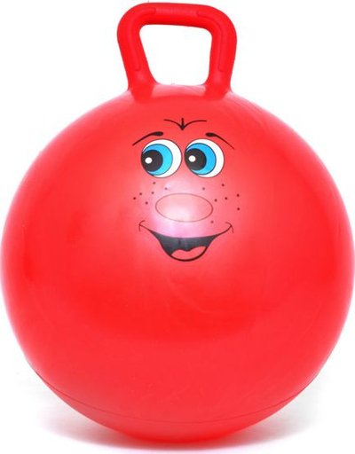 Top gjimnastike me dorezë SMJ BL010, 55cm, për fëmijë, i kuq
