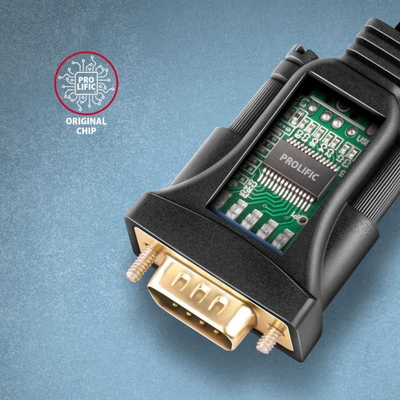 Adapter USB Axagon ADS-1PSN, USB 2.0 në RS-232, kabllo 1.5m, çip Prolific