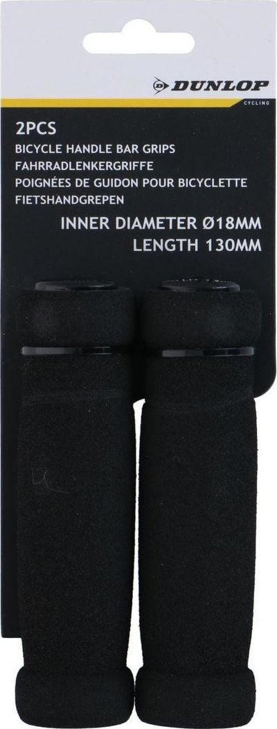 Gripa timoni Dunlop, ergonomik, për biçikletë dhe trotinet, të zinj