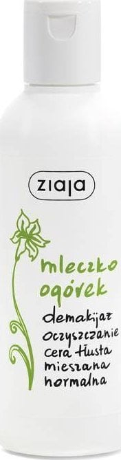 Qumësht pastrues për fytyrë Ziaja Cucumber, heqës i makeup-it, 200ml