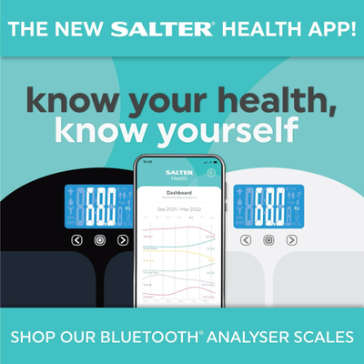 Peshore banjoje Salter Curve Bluetooth Smart Analyser, analizues trupi, ekran LED, e zezë
