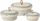 Set shporta me kapak Home Styling Collection, 3 copë, kashtë natyrale, shumëngjyrëshe