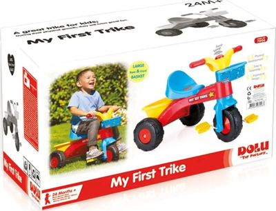 Tricikel Dolu My First Trike, për kalamaj, i bardhë