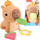 Lodër pelushi Fisher-Price Snuggly Snacky Capy, për bebe, me shumë ngjyra