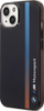 Këllëf telefoni BMW Motorsport Tricolor për iPhone 14, transparent, i zi