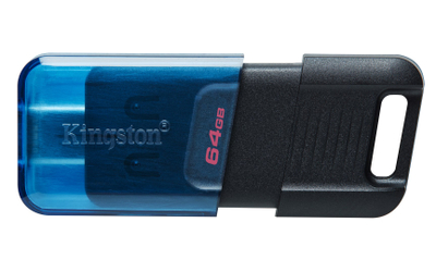 USB флеш-уред Kingston DataTraveler 80, 64GB, USB C 3.2, сива