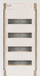 Bord shpërndarës modular Eaton KLV-48HWS-SF, 4 x 12 module, montim nënmur, i bardhë