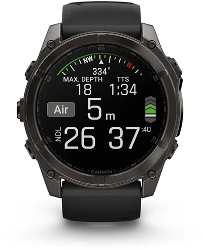 Ora inteligjente Garmin Fenix 8 AMOLED Sapphire Edition, 51mm, GPS, gri