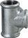 Lidhës tee i reduktuar i galvanizuar Hydroland, 2" x 1" x 2"